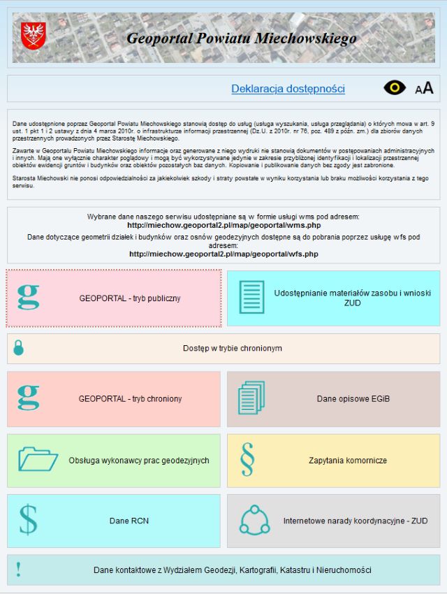Geoportal Powiatu Miechowskiego